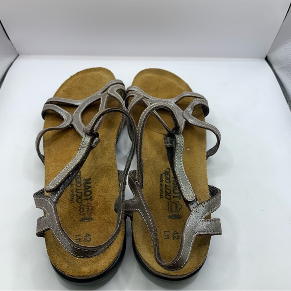 NAOT Dorith Silver Ankle Strap Sandals Women’s Size 42/ US 11 - Picture 4 of 6